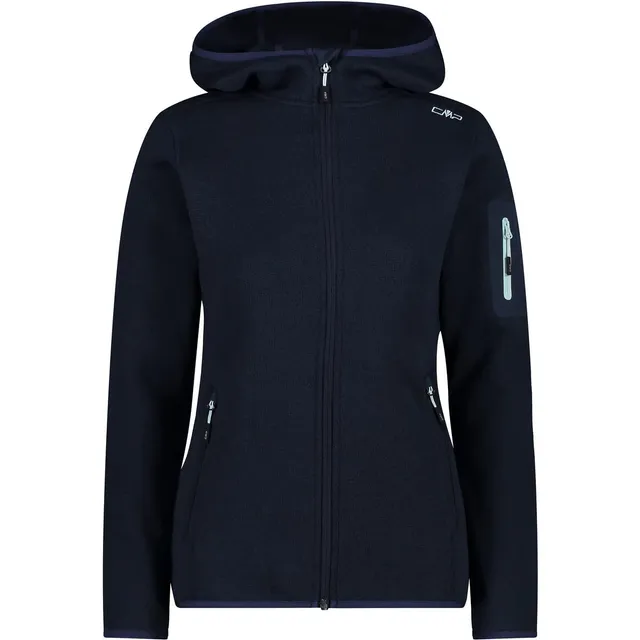 cmp-giacca-knit-tech-con-cappuccio-fisso-donna image 1