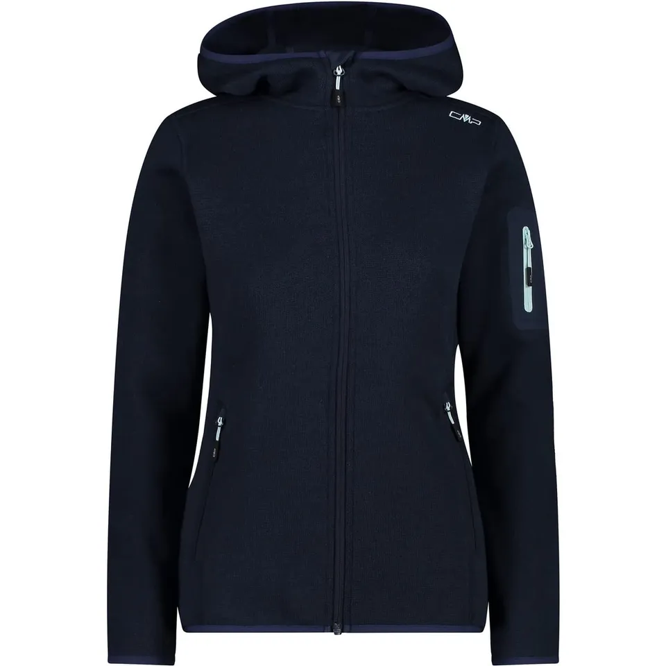 cmp-giacca-knit-tech-con-cappuccio-fisso-donna image 1