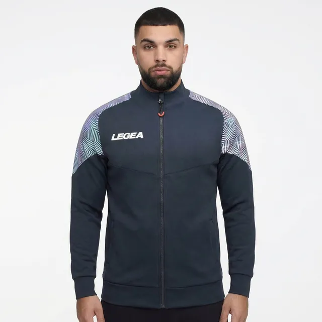 legea-manila-giacca-con-zip-grigio-scuro-turchese-4xl image 1