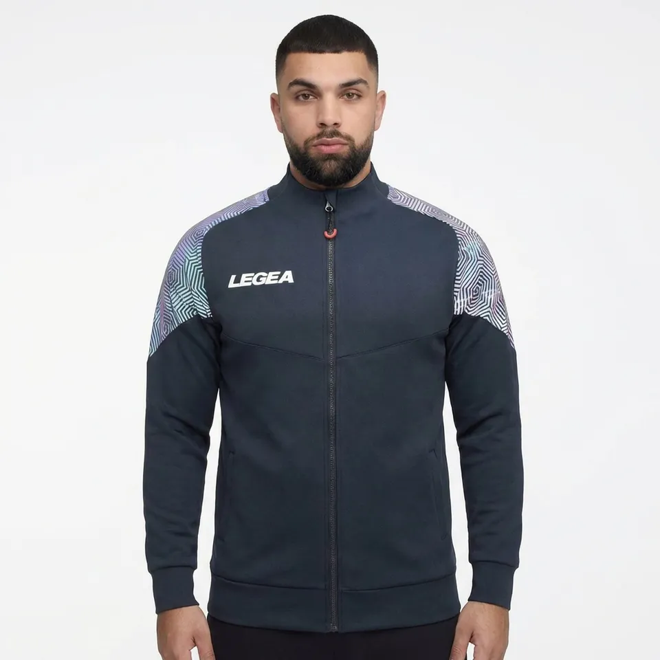 legea-manila-giacca-con-zip-grigio-scuro-turchese-4xl image 1