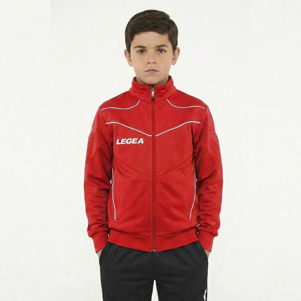 legea-texas-junior-giacca-sportiva-con-zip-rosso-3xs-taglie-piccole image 1