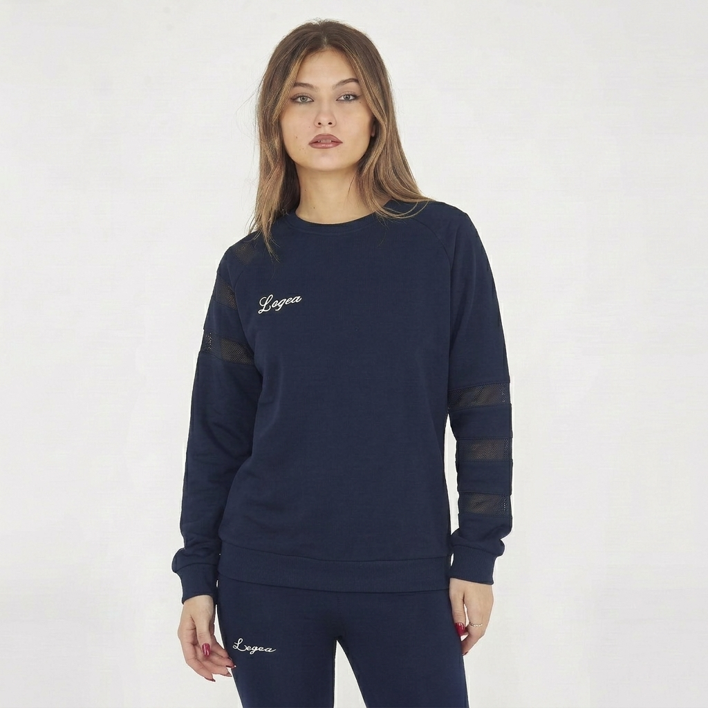 legea-asai-felpa-girocollo-in-cotone-blu-xs image 1