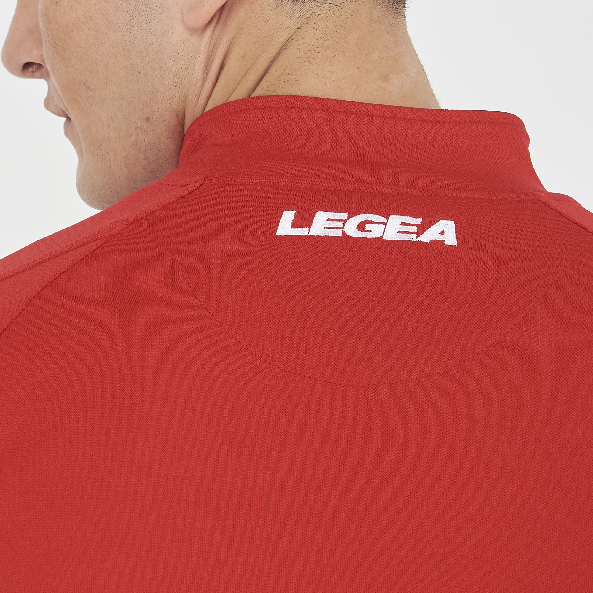 legea-algeria-giacca-da-allenamento-con-mezza-zip-rosso-nero-xl image 3