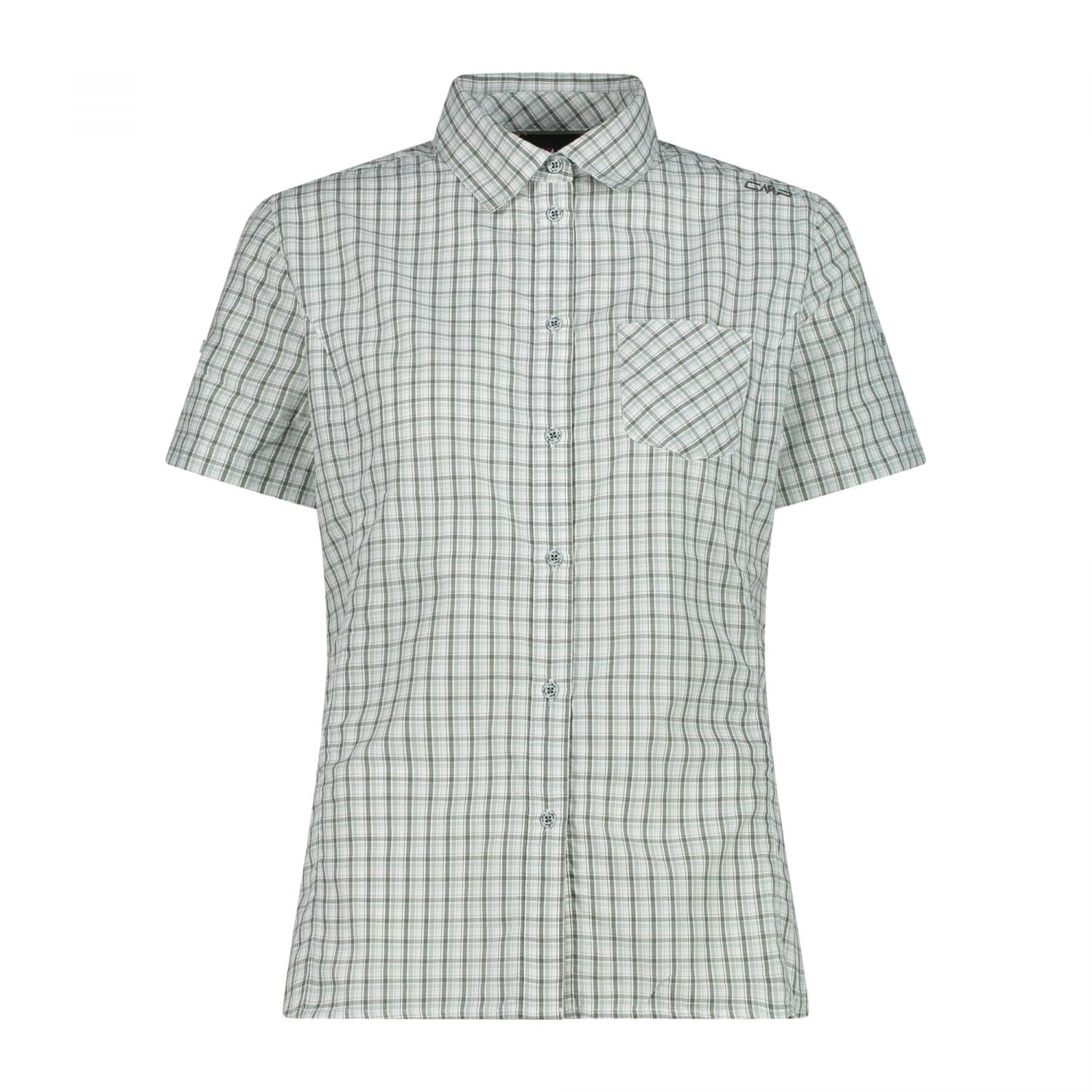 cmp-rahmsy-camicia-donna-maniche-corte-a-quadri-dry-function-upf-30 image 1