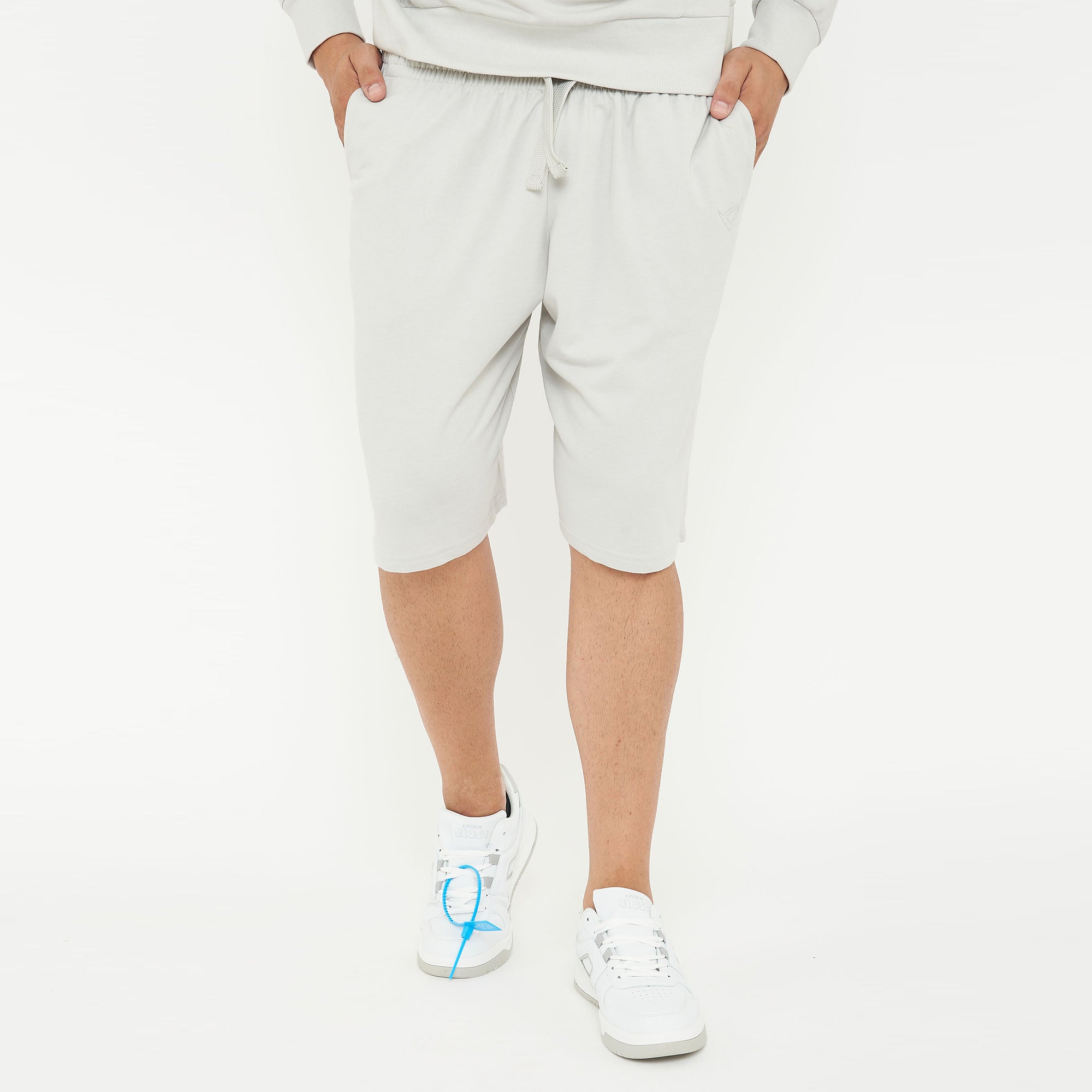 legea-f9-pantaloncini-sportivi-cotone-con-tasche-grigio-chiaro-l image 1