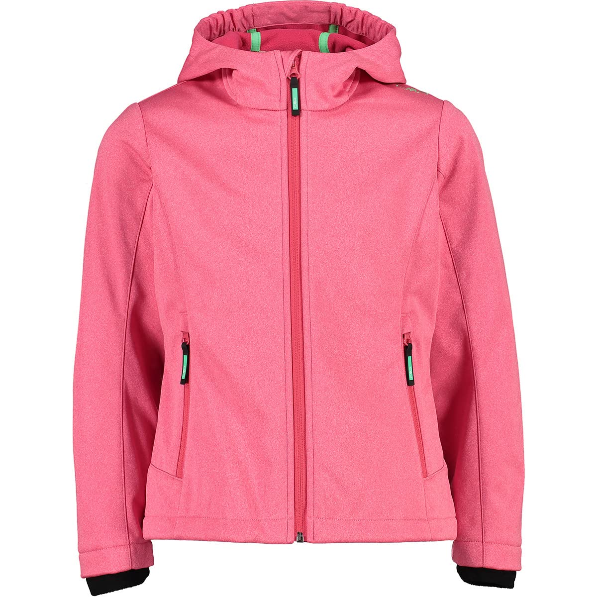 cmp-giacca-in-softshell-melange-bambini-con-cappuccio-fisso image 1