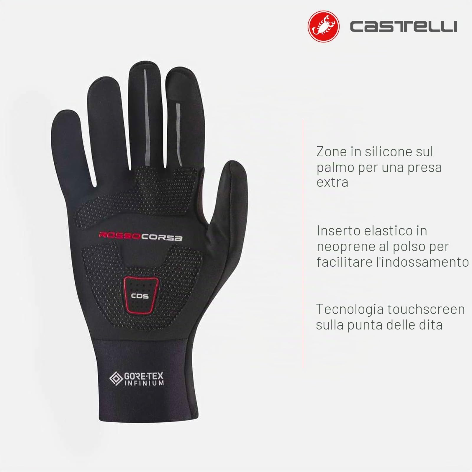 castelli-perfetto-ros-guanti-ciclismo-unisex-adulto image 3