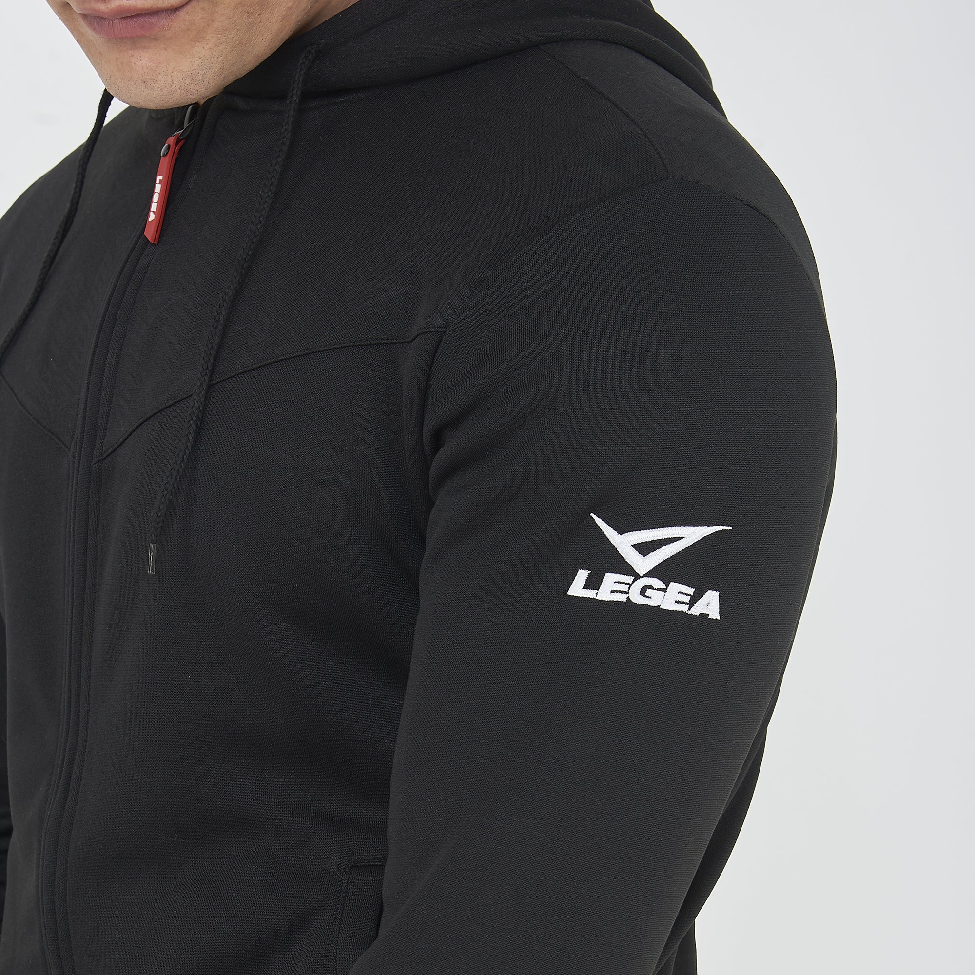 legea-saburo-felpa-leggera-con-zip-e-cappuccio-nero-xl image 6