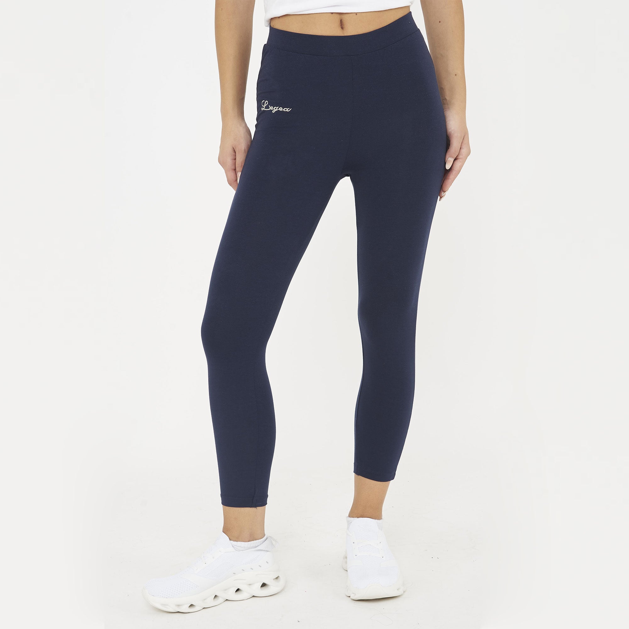 legea-yren-leggings-capri-cotone-allenamento-blu-s image 1