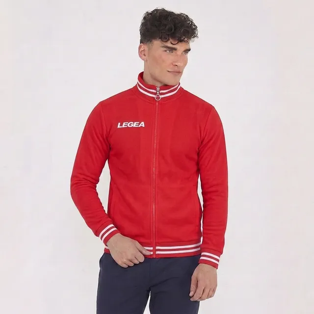 legea-piazza-felpa-con-zip-rosso-2xs image 1