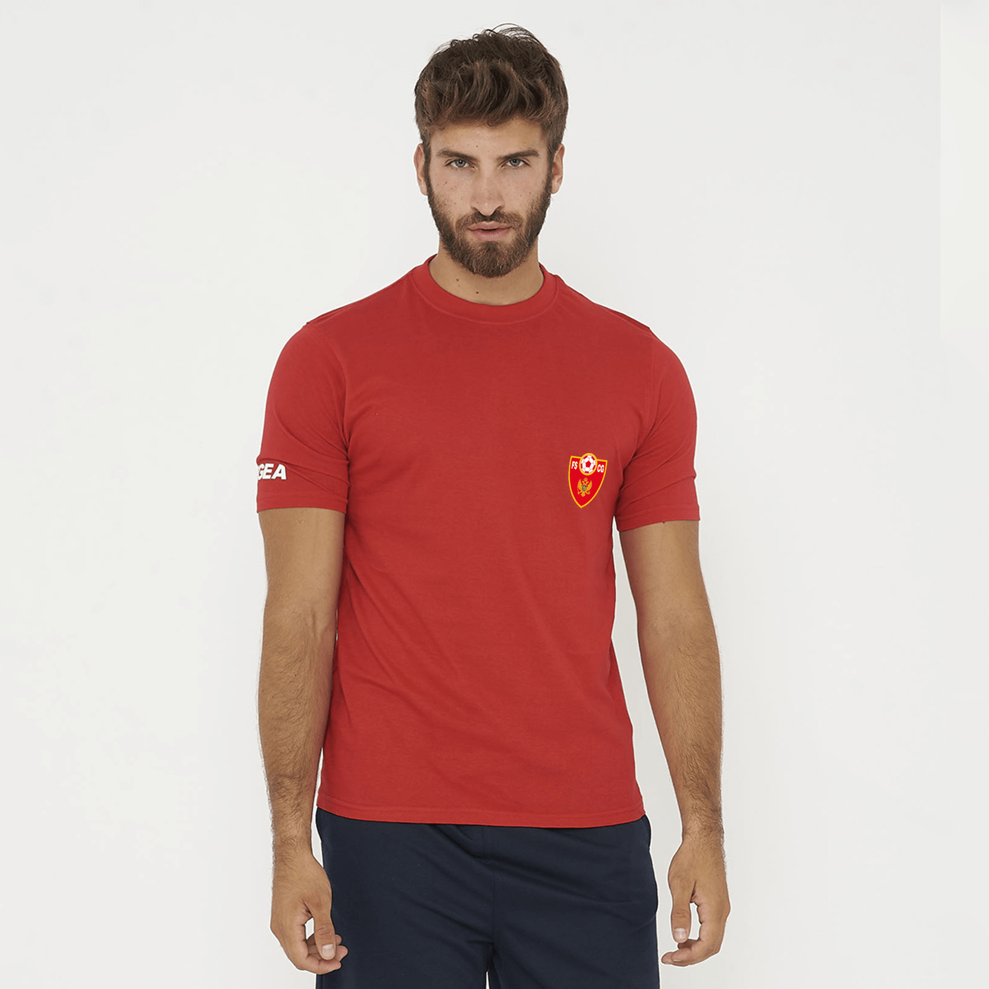 legea-aria-t-shirt-cotone-montenegro-rossa image 1