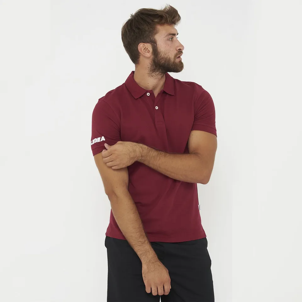 legea-ariete-polo-in-cotone-uomo-granata-xl image 1
