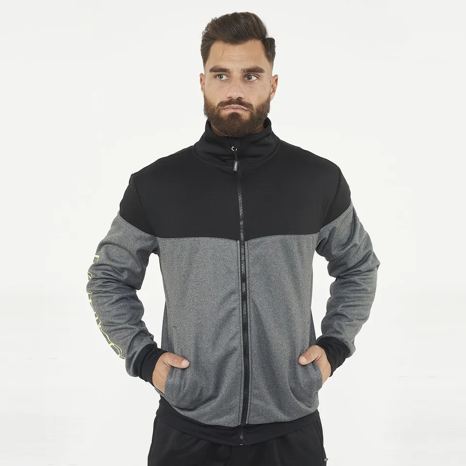 legea-giacca-sportiva-ucla-con-zip-grigio-melange-giallo-2xl image 1