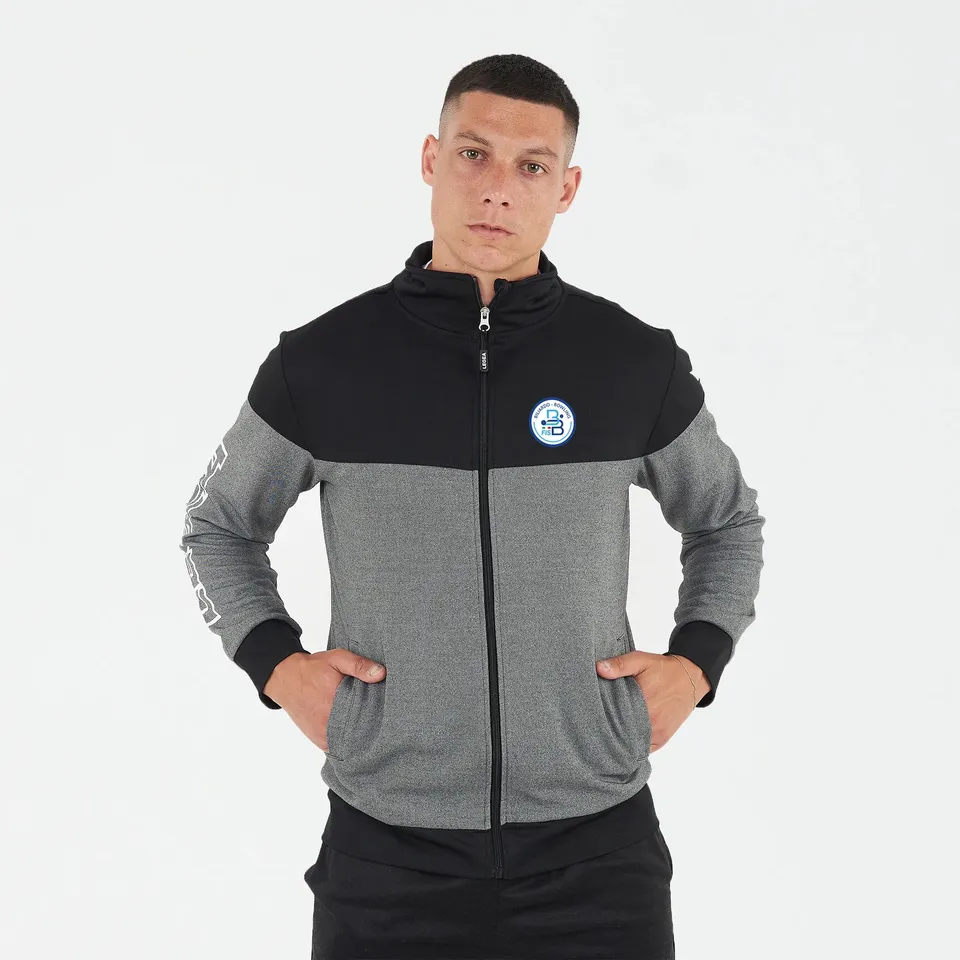 legea-giacca-di-tuta-fisbb-giubbotto-nero-bianco-slim-fit image 1