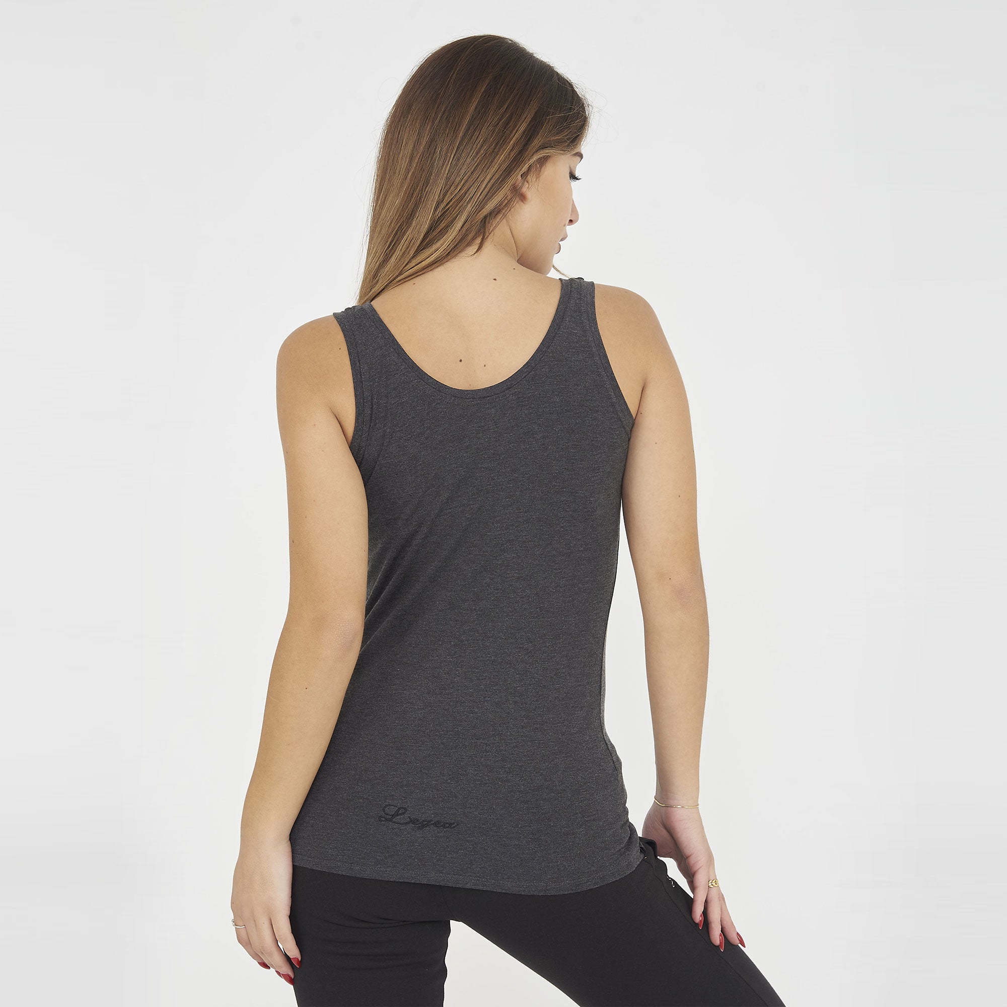 legea-canotta-raita-cotone-spalle-larghe-grigio-melange-scuro-xl image 2