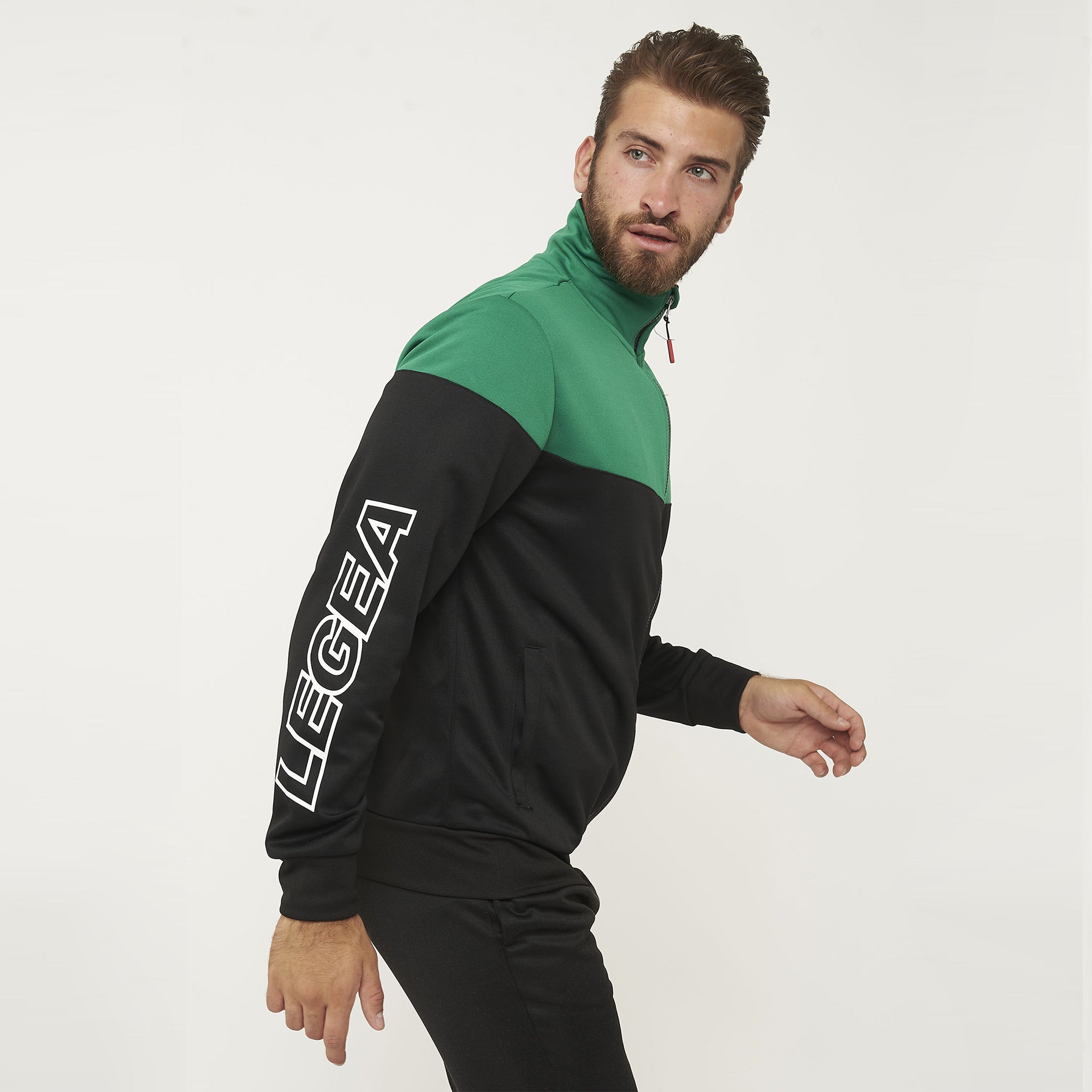 legea-ontario-tuta-sportiva-completa-verde-nero-2xl image 2
