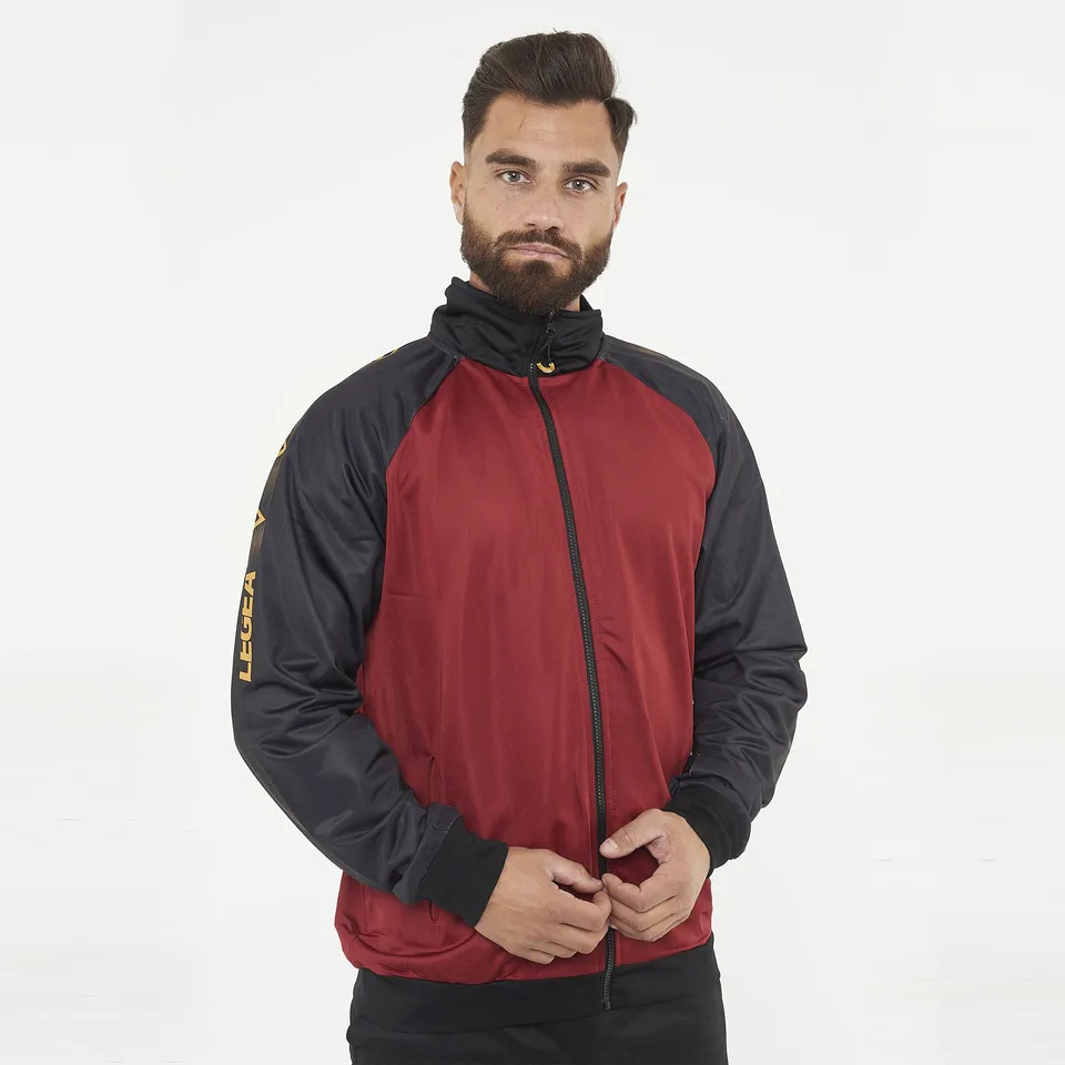 legea-austin-felpa-sportiva-con-cappuccio-nero-granata-xl image 1