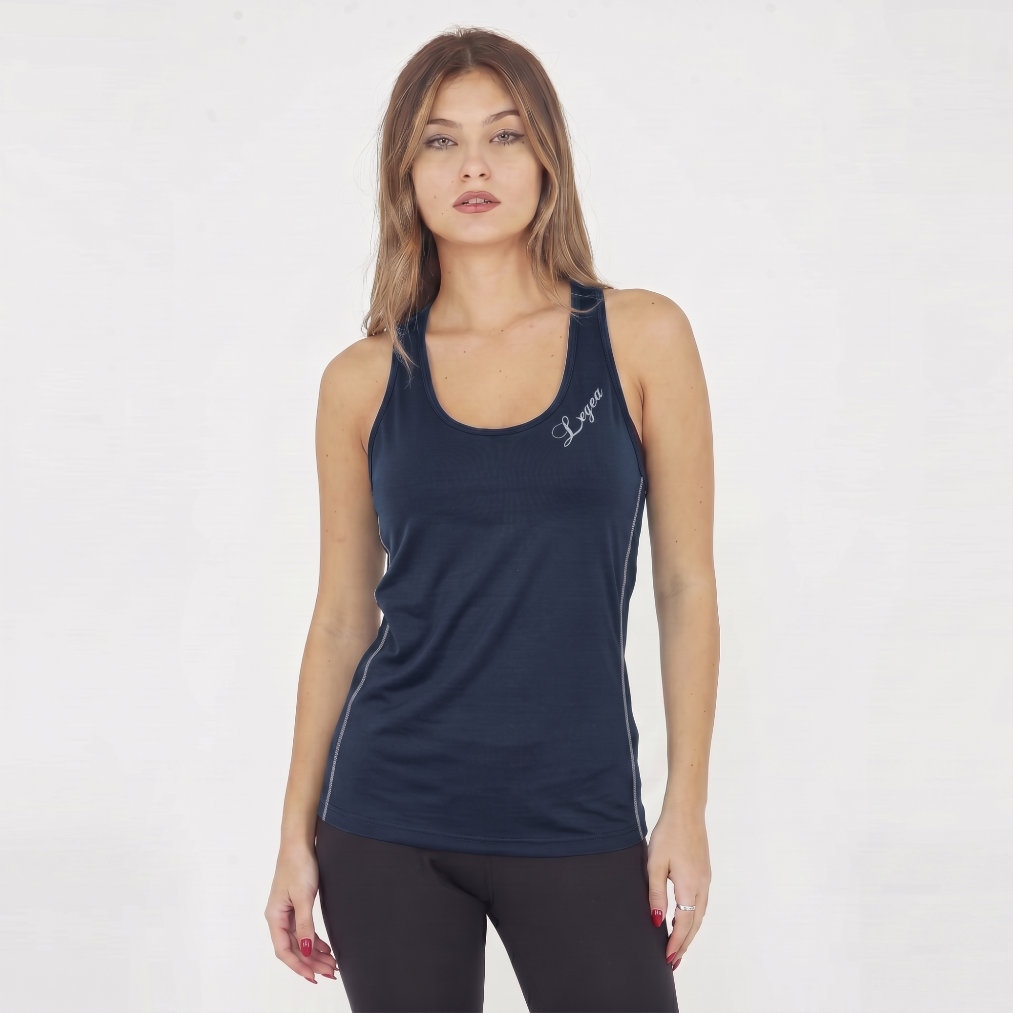 legea-act-quilk-canotta-donna-allenamento-elasticizzata-blu-xl image 1