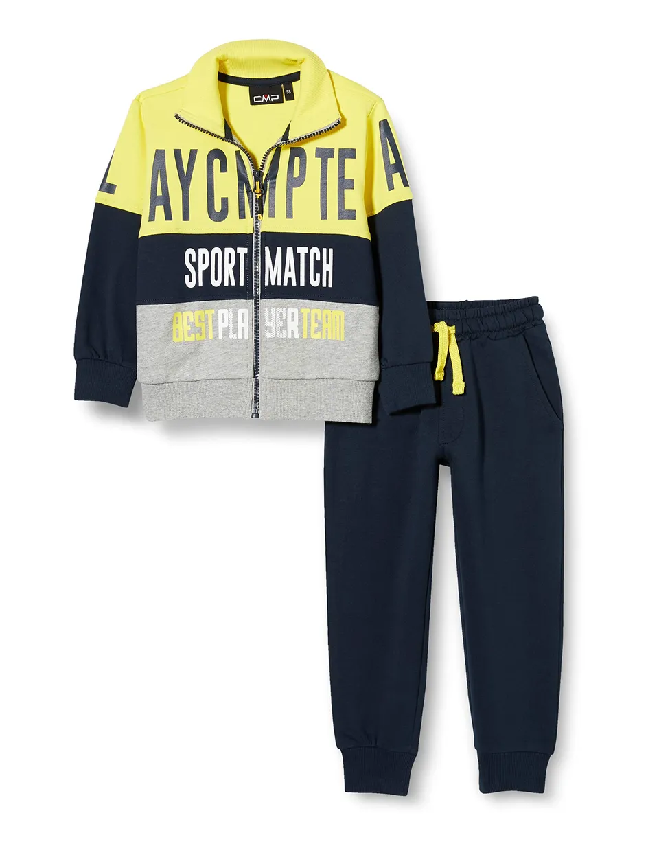 cmp-tuta-melange-bambini-unisex-tuta-allenamento-rahmsy image 1