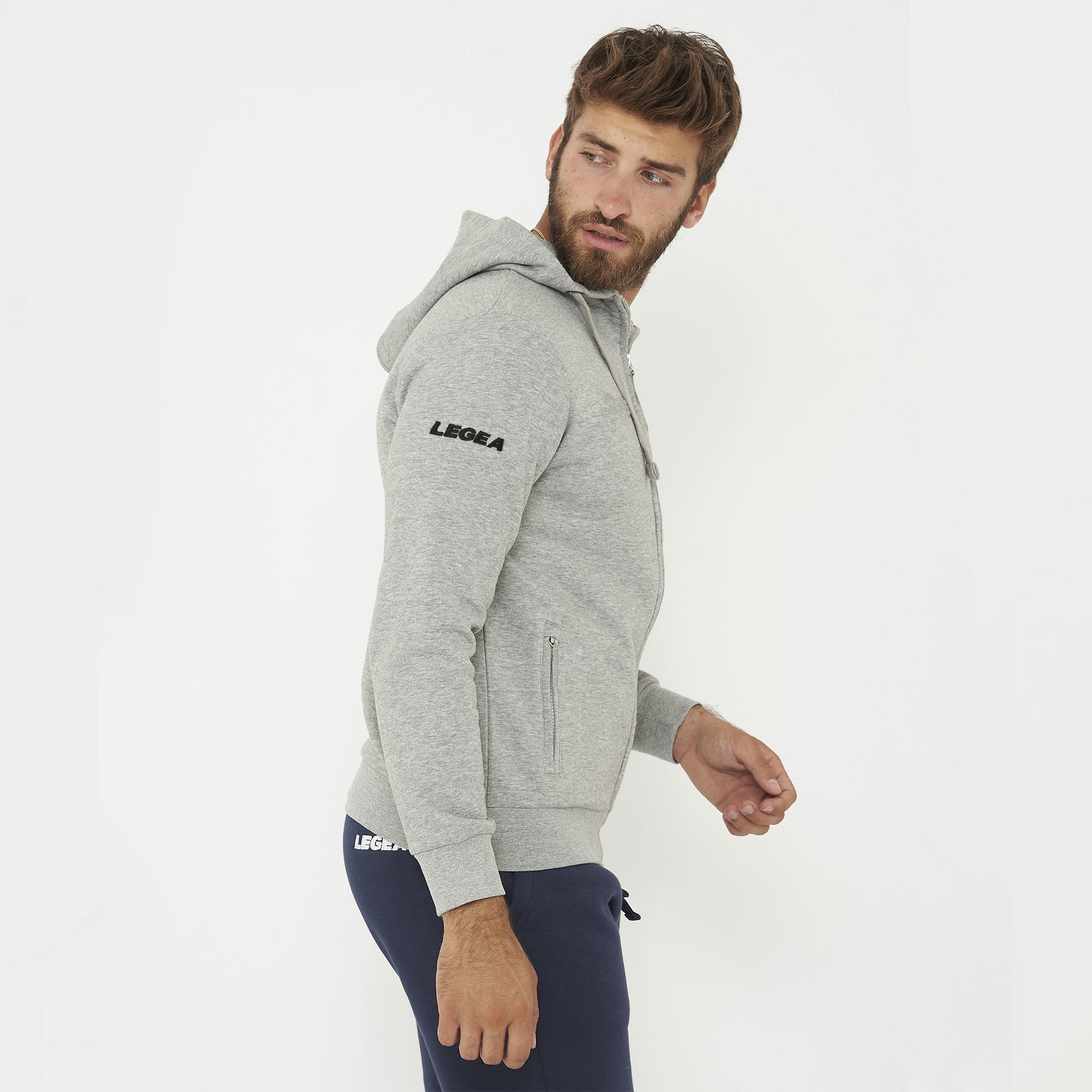 legea-sarajevo-felpa-con-cappuccio-e-zip-grigio-melange-2xl image 7