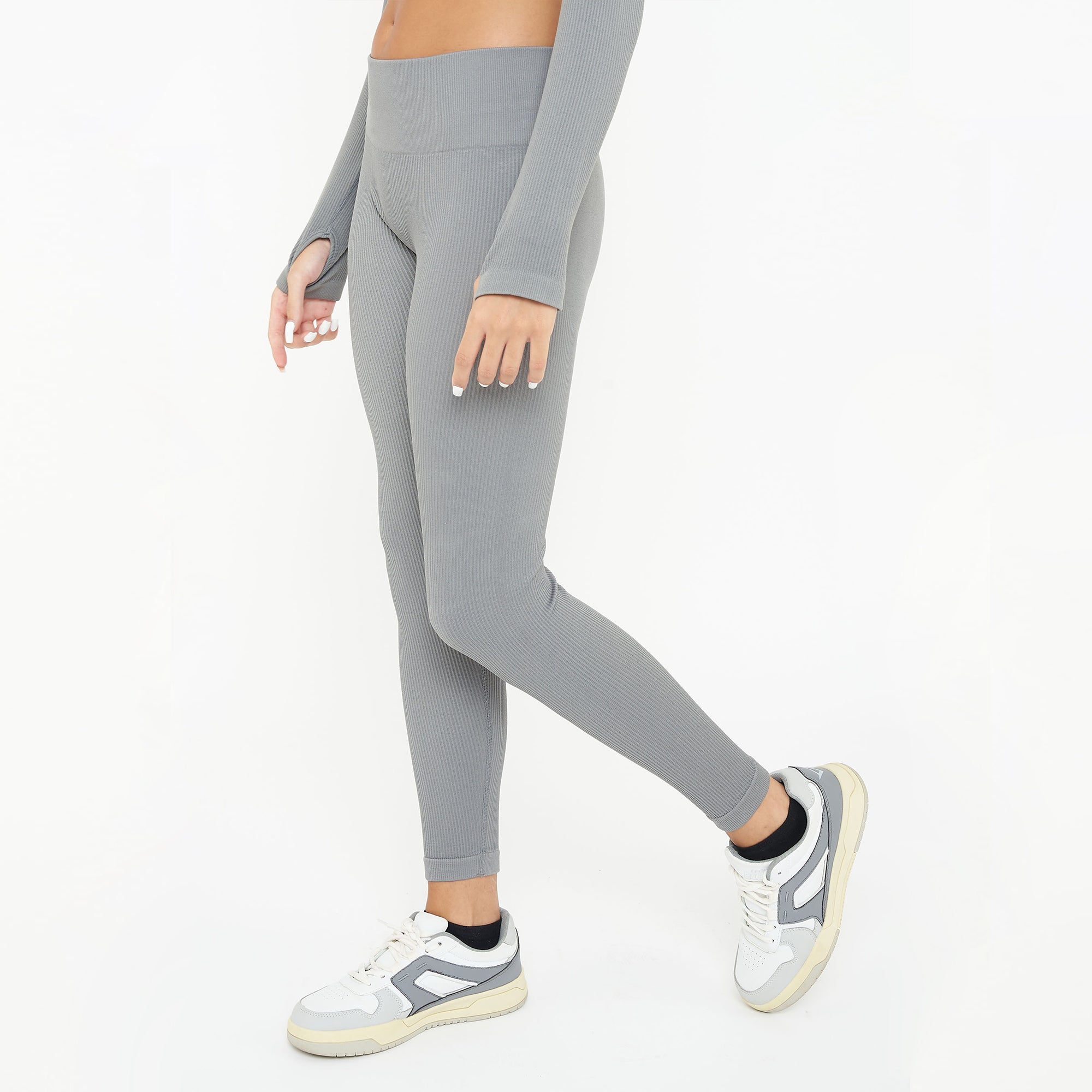 legea-burner-leggings-fitness-vita-alta-piombo-s image 5
