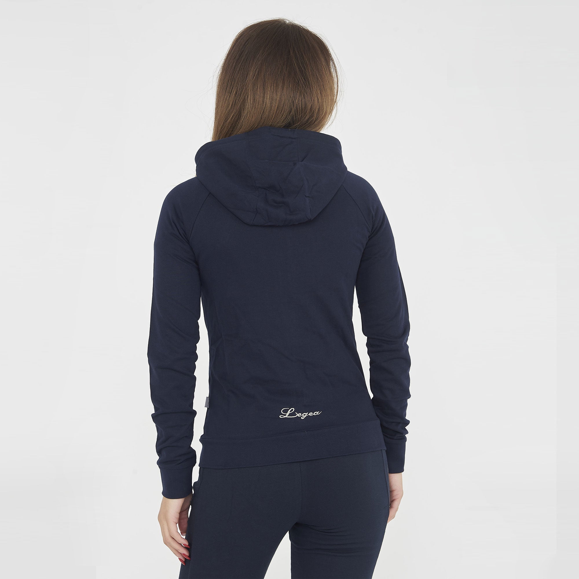 legea-dair-felpa-donna-con-zip-e-cappuccio-blu-m image 2
