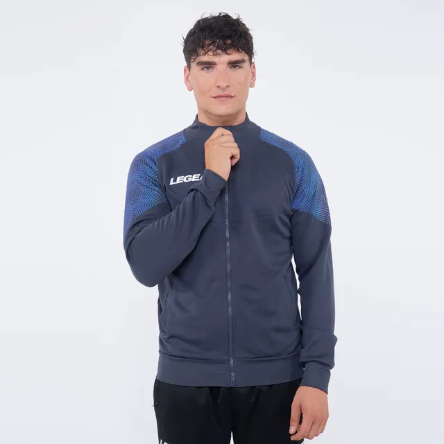 legea-giacca-con-zip-manila-grigio-scuro-turchese-xl image 1