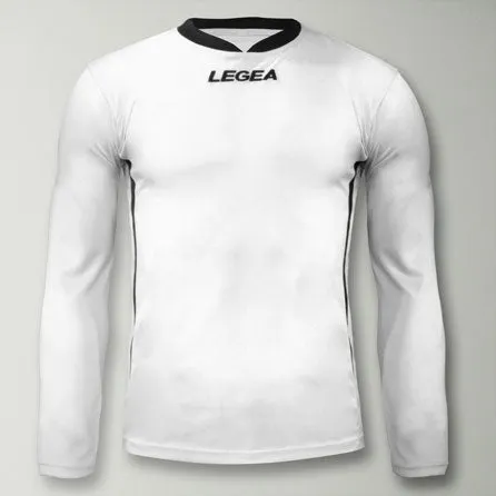 legea-dusseldorf-maglia-calcio-maniche-lunghe-mezza-zip-bianco-nero-3xs image 1