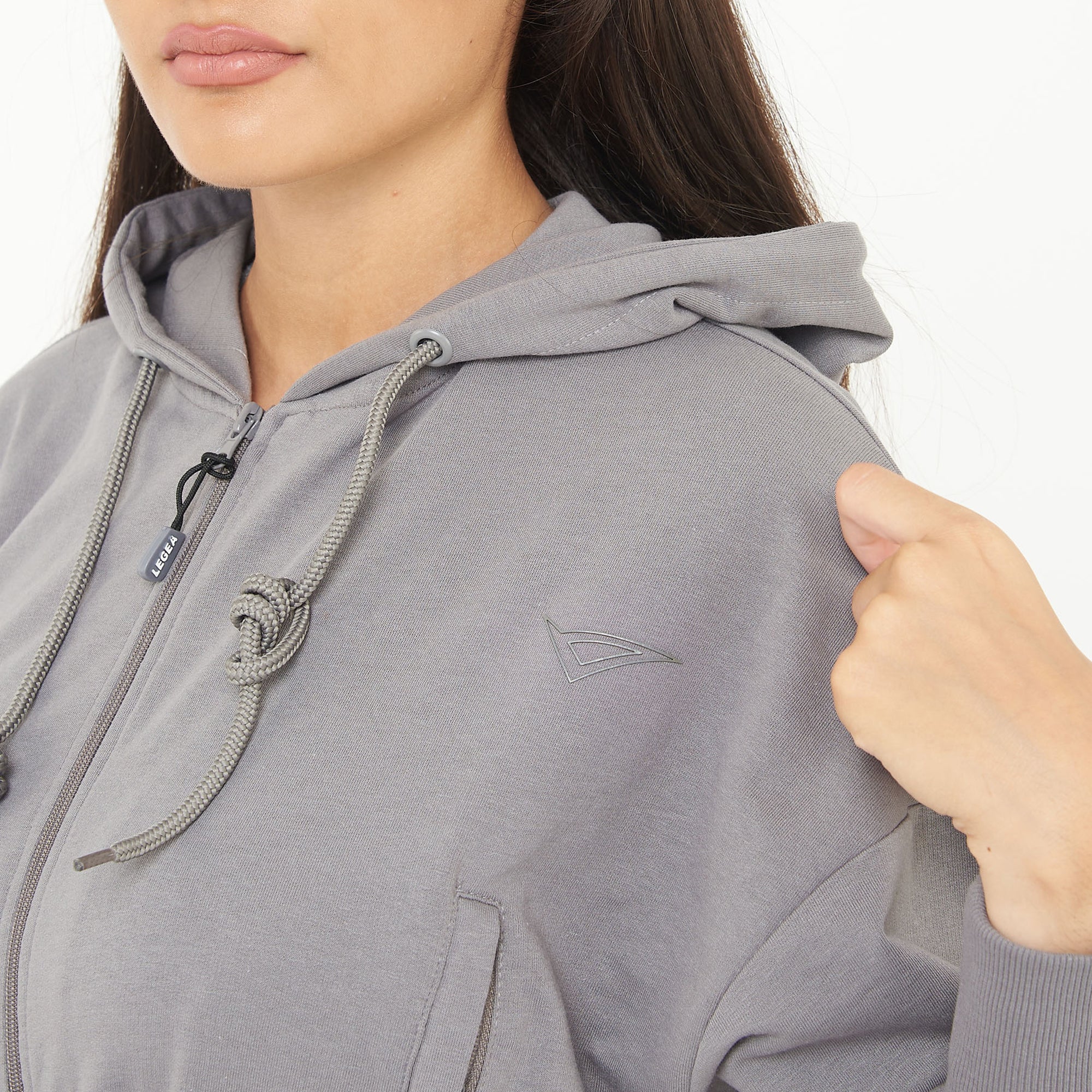 legea-trixy-giacca-crop-in-cotone-con-zip-e-cappuccio-grigio-scuro-l image 3