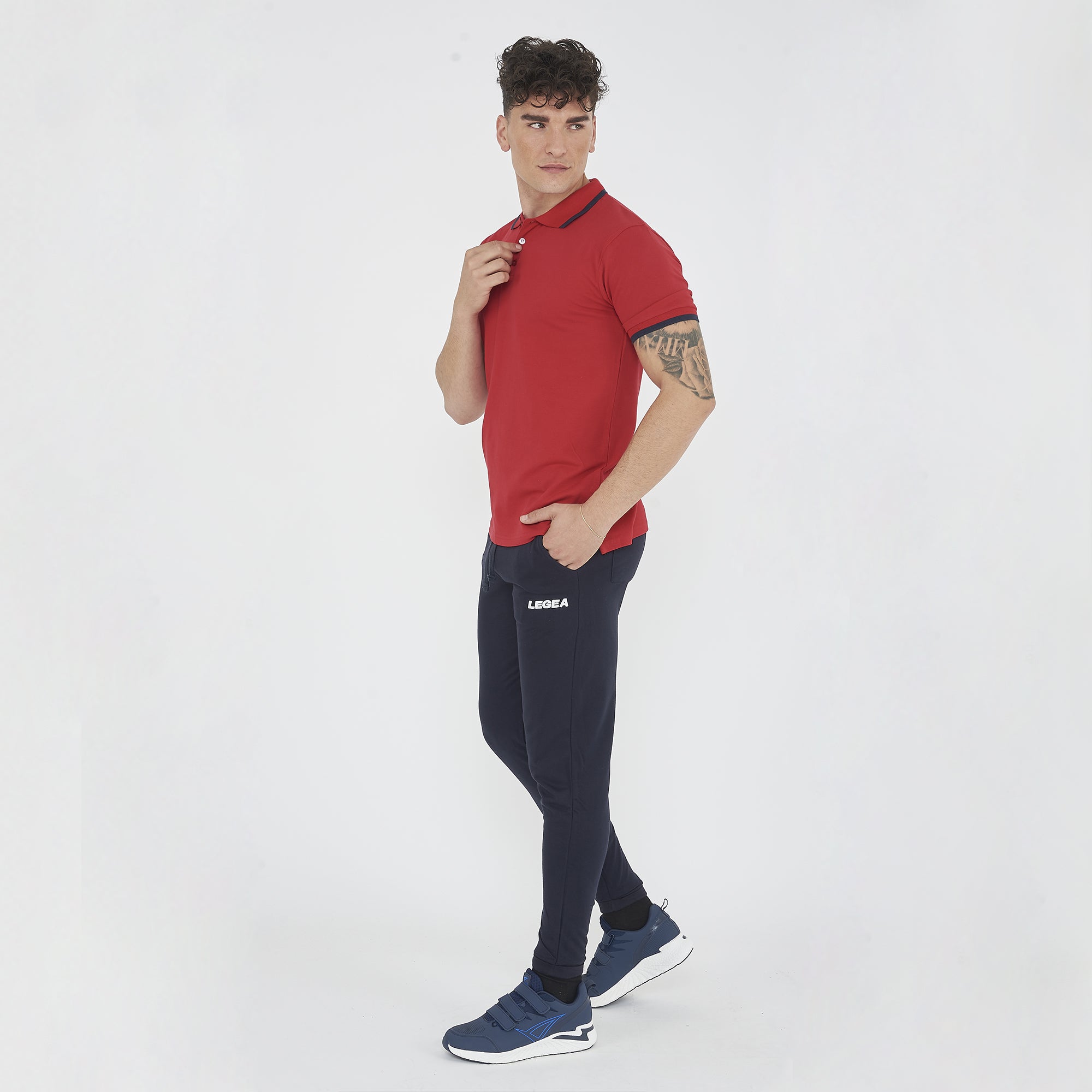 legea-polo-dacca-a-maniche-corte-in-cotone-rosso-bianco-xl image 4