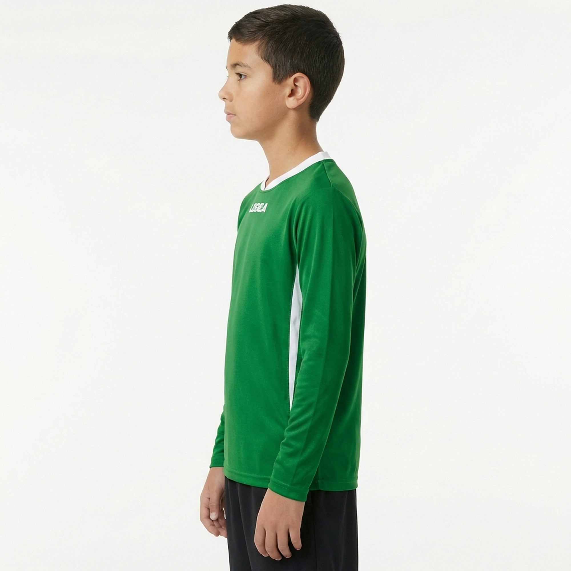 legea-dusseldorf-maglia-calcio-maniche-lunghe-verde-bianco-2xs image 3
