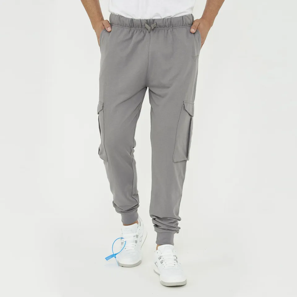 legea-pantaloni-sportivi-f-cargo-french-terry-grigio-scuro-l image 1