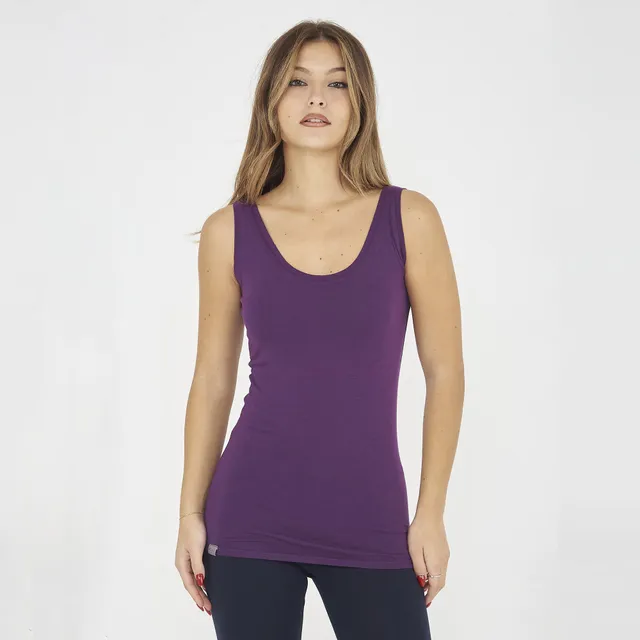 legea-raita-canotta-spalle-larghe-cotone-viola-m image 1