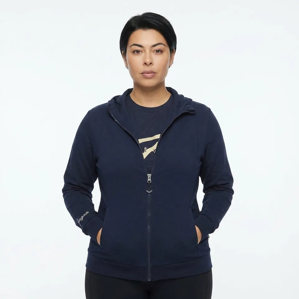 legea-felpa-adara-con-zip-e-cappuccio-oversize-blu-3xl image 1