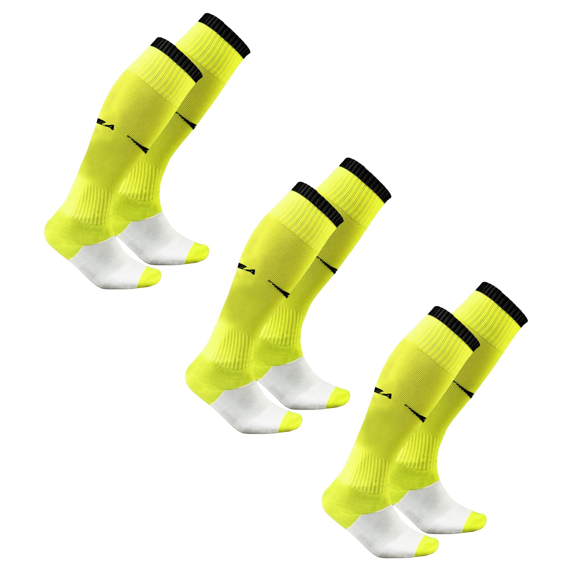 legea-c168-calze-da-calcio-3-paia-giallo-fluo-taglia-2 image 1