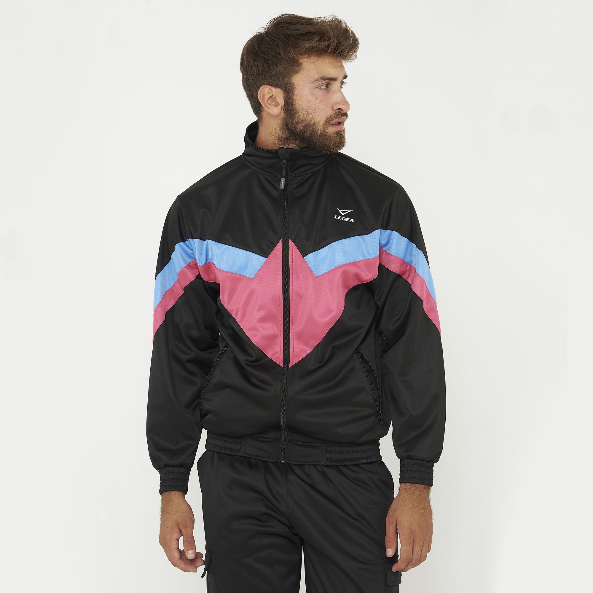 legea-loose-cargo-vintage-tuta-sportiva-completa-nero-fucsia-xl image 2