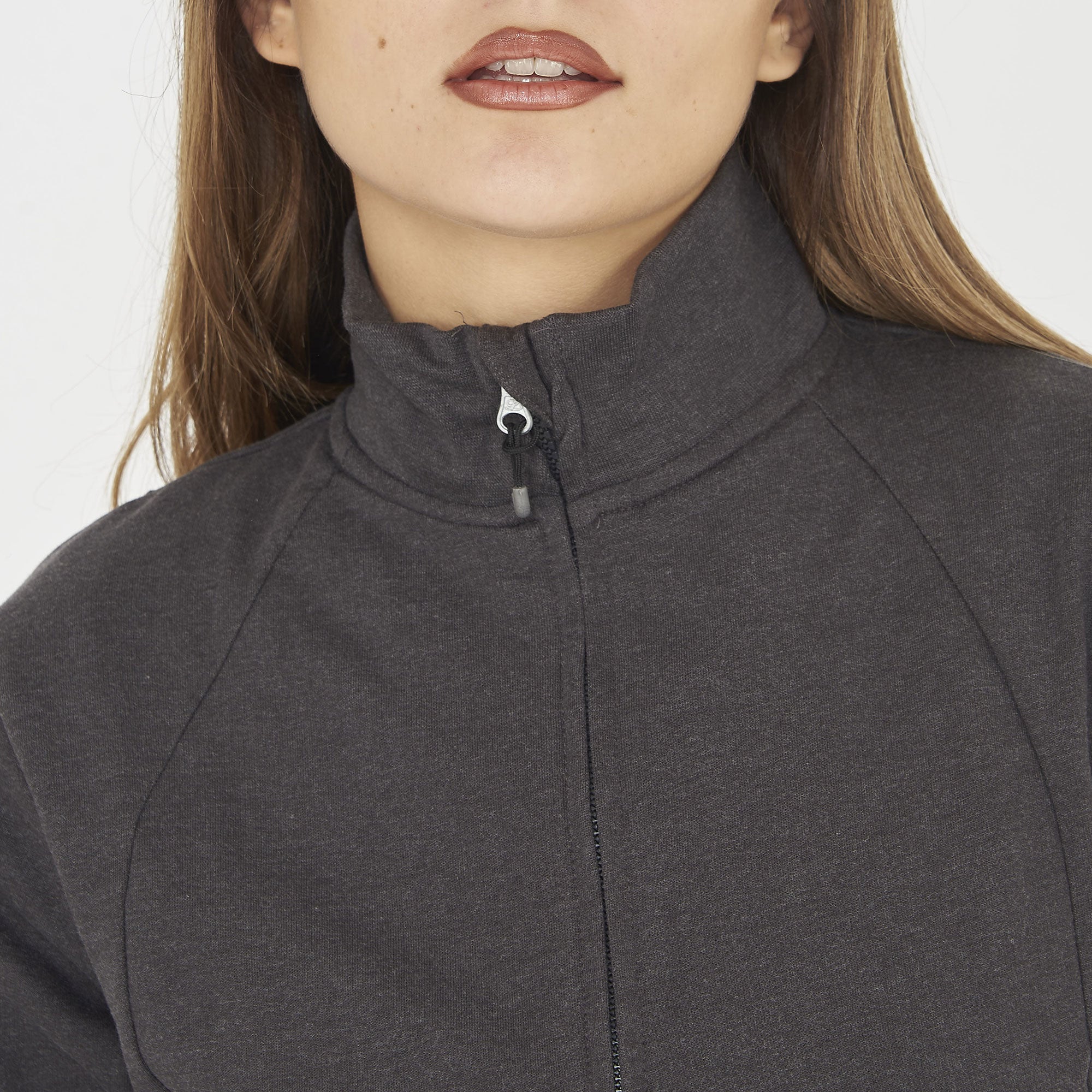 legea-felpa-ridaka-con-zip-e-cappuccio-grigio-melange-m image 6