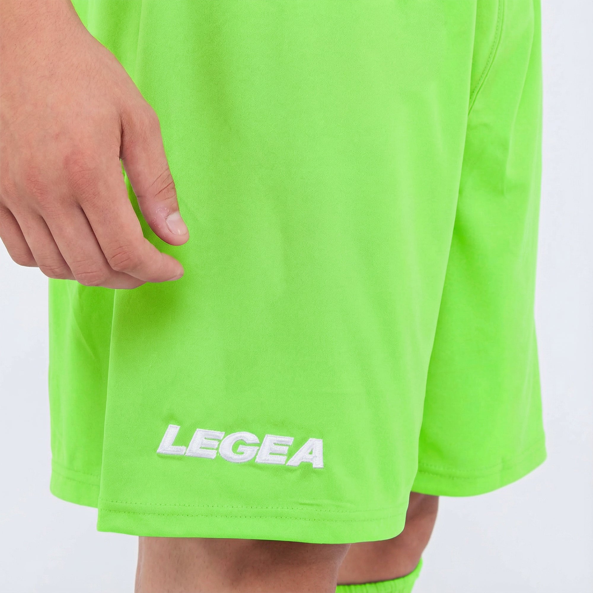 legea-taipei-pantaloncini-calcio-in-poliestere-verde-fluo-2xl image 2