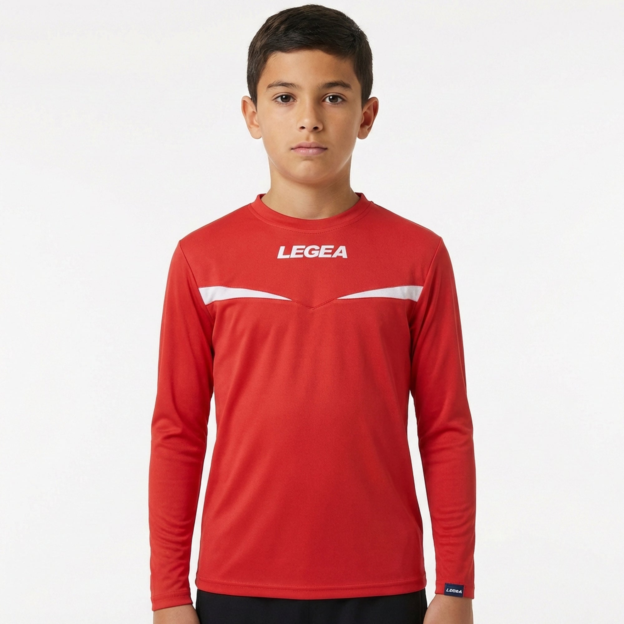 legea-vienna-maglia-da-calcio-maniche-lunghe-rosso-bianco-xs image 1