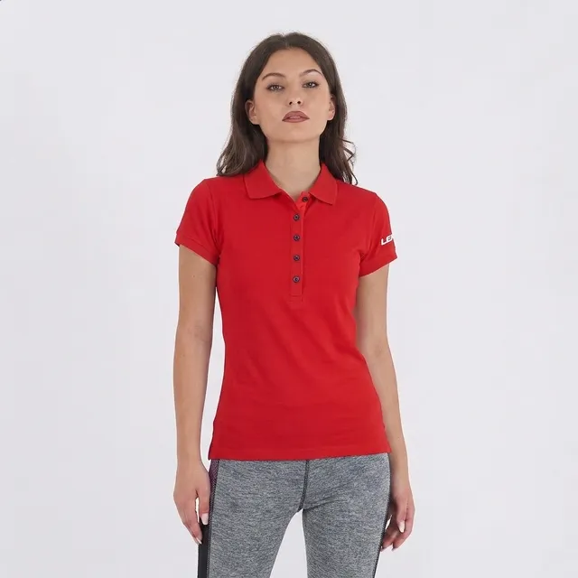 legea-polo-donna-mezze-maniche-sud-silver-rosso-xs image 1
