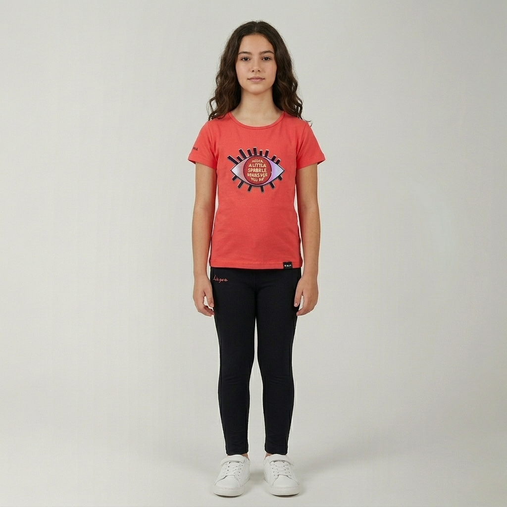 legea-vetra-completino-in-cotone-per-bambine-rosa-scuro-2xs image 1