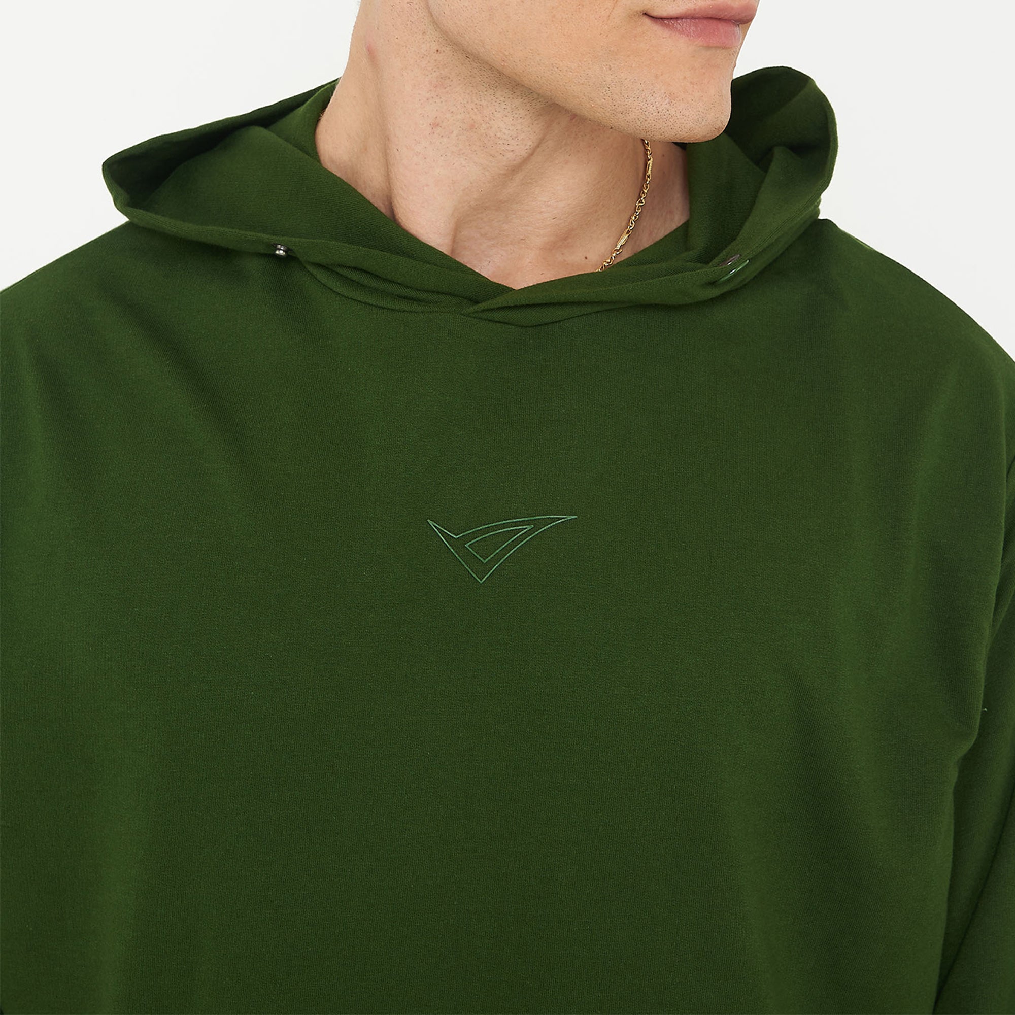 legea-felpa-unisex-con-cappuccio-f-boxy-verde-militare-m image 3