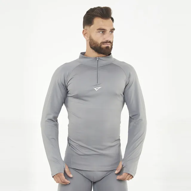 legea-ironboy-turbo-maglia-termica-mezza-zip-piombo-xs-s image 1