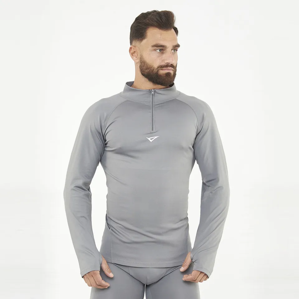 legea-ironboy-turbo-maglia-termica-mezza-zip-piombo-xs-s image 1