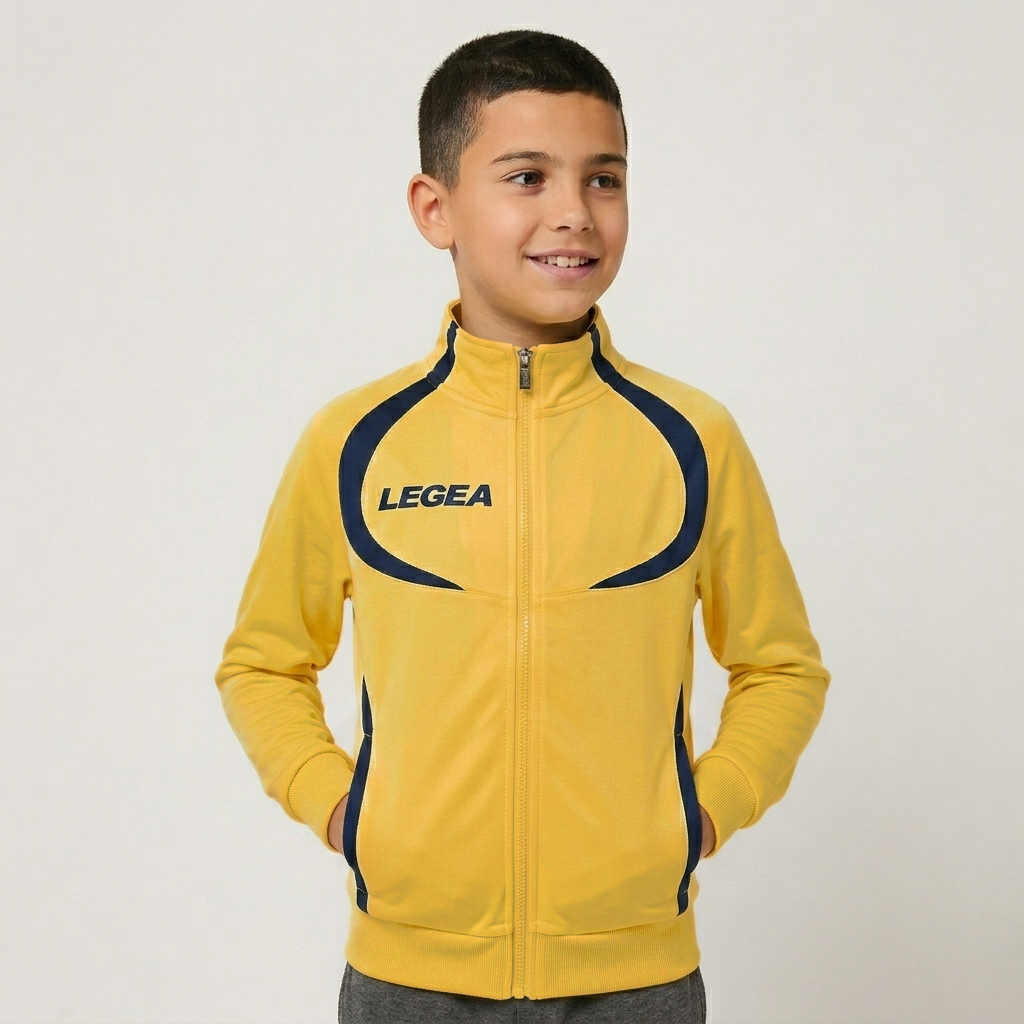 legea-singapore-giacca-con-zip-in-poliestere-giallo-2xs image 1