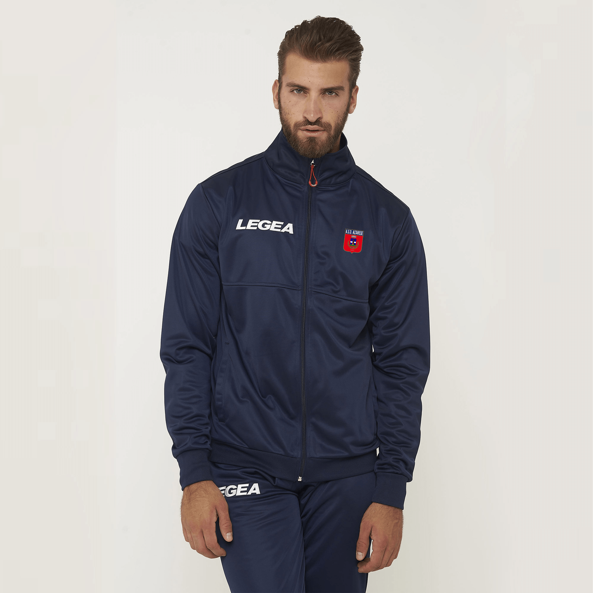 altarese-1929-cuba-giacca-sportiva-con-zip-e-cappuccio-blu image 1