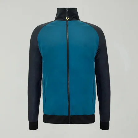 legea-austin-felpa-sportiva-con-cappuccio-e-zip-nero-verde-acqua-m image 1