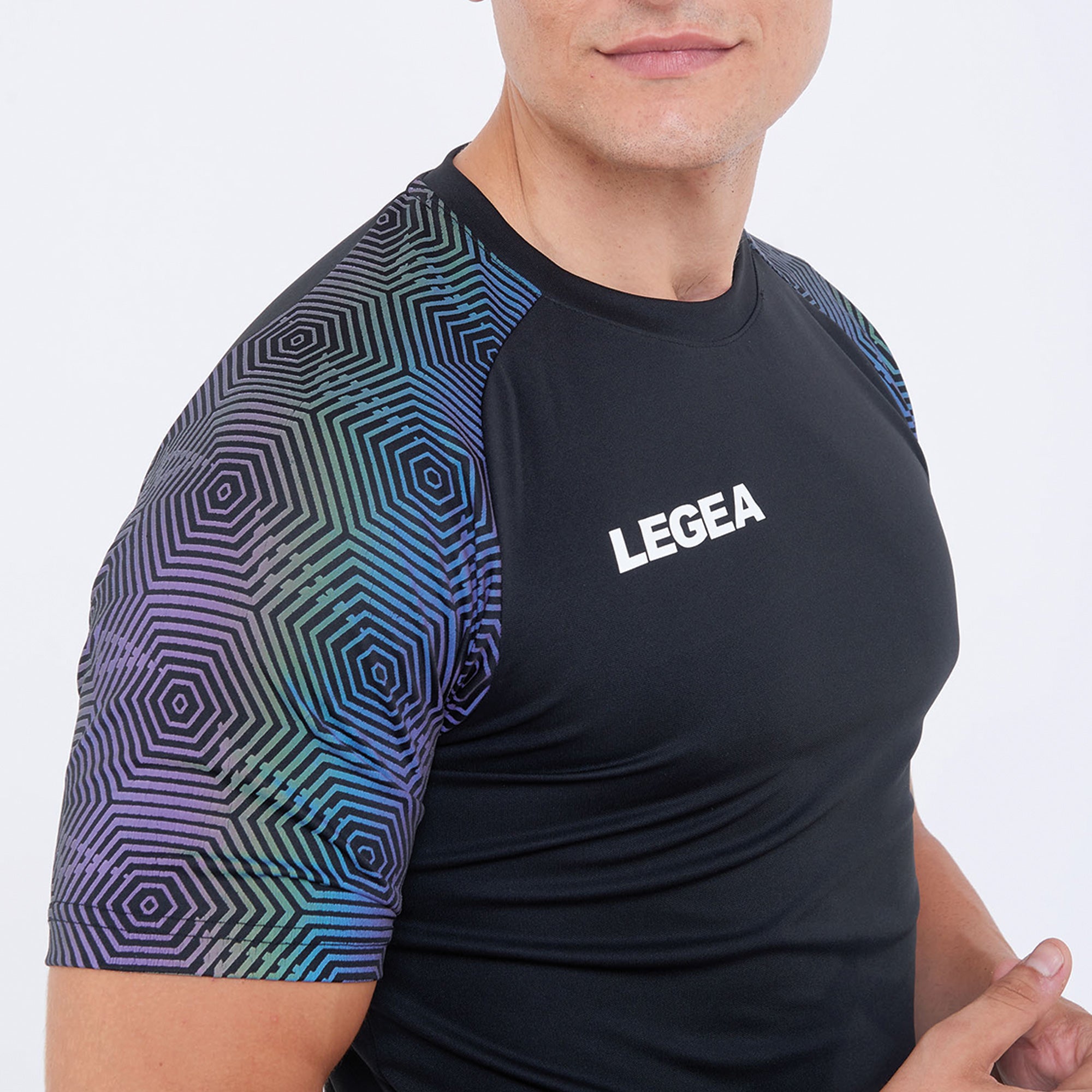legea-giacarta-maglia-running-manica-corta-nero-m image 2