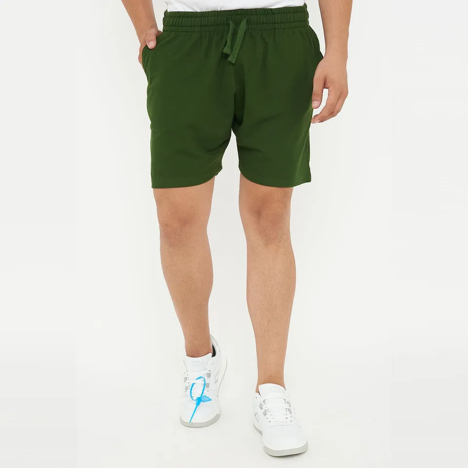 legea-f7-pantaloncini-in-french-terry-di-cotone-verde-militare-xl image 1