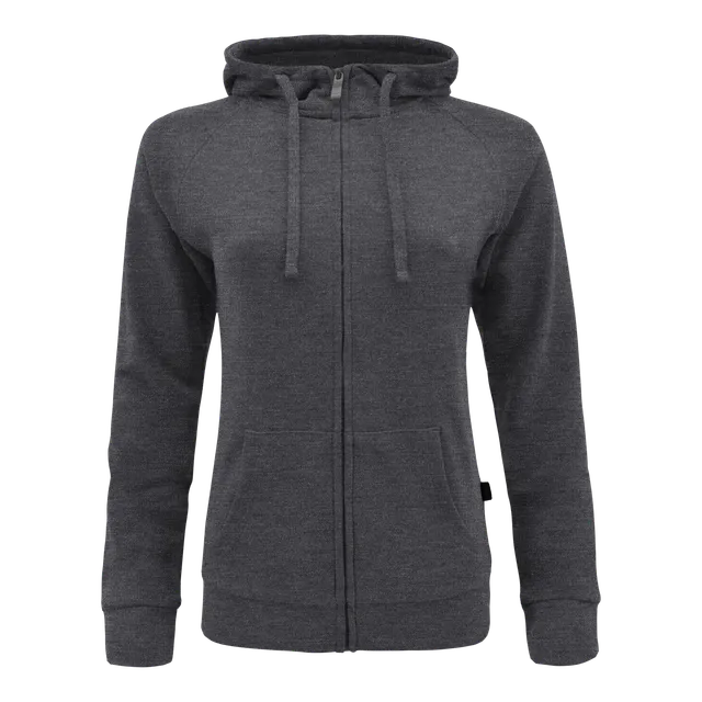 legea-adara-felpa-con-zip-e-cappuccio-grigio-melange-xs image 1